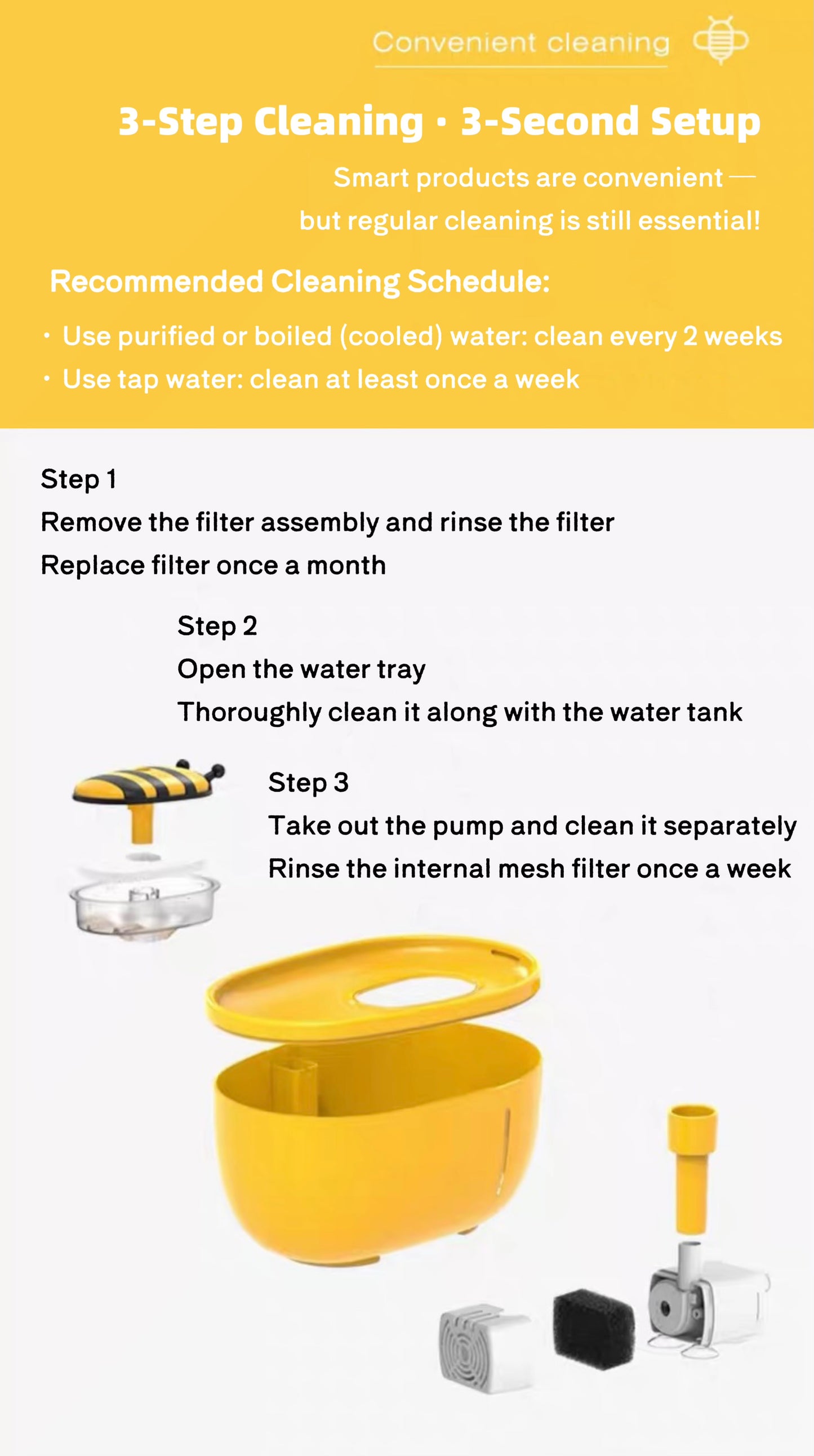 Little Bee Pet Water Fountain