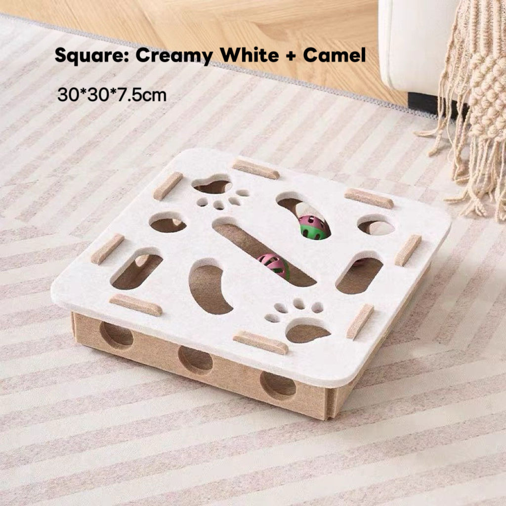 Retro Felt Play Station: The Smart Cat Challenge