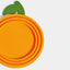 Close-up of the orange VETRESKA Tangerine cat food can lid