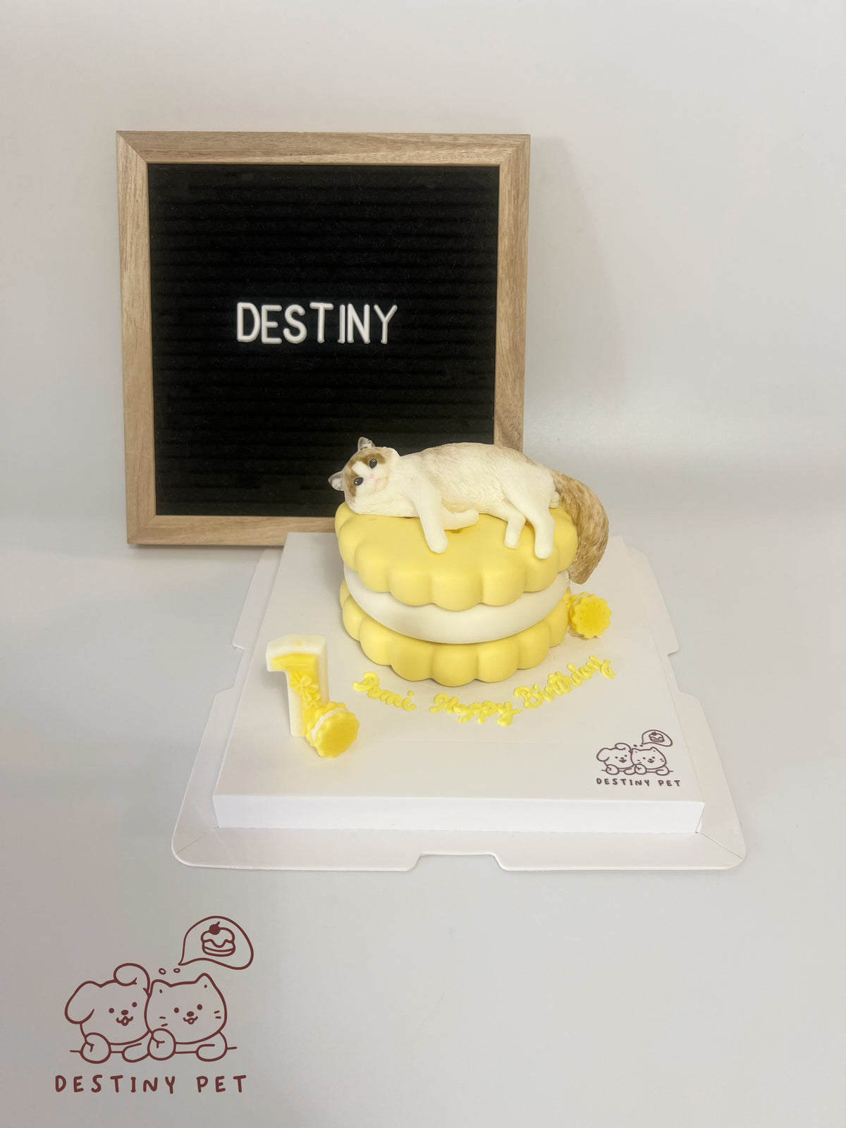 Emoji Cookie Pet Cake，Pet Birthday Cake, Pet Cake，Dog&Cat Birthday Cake
