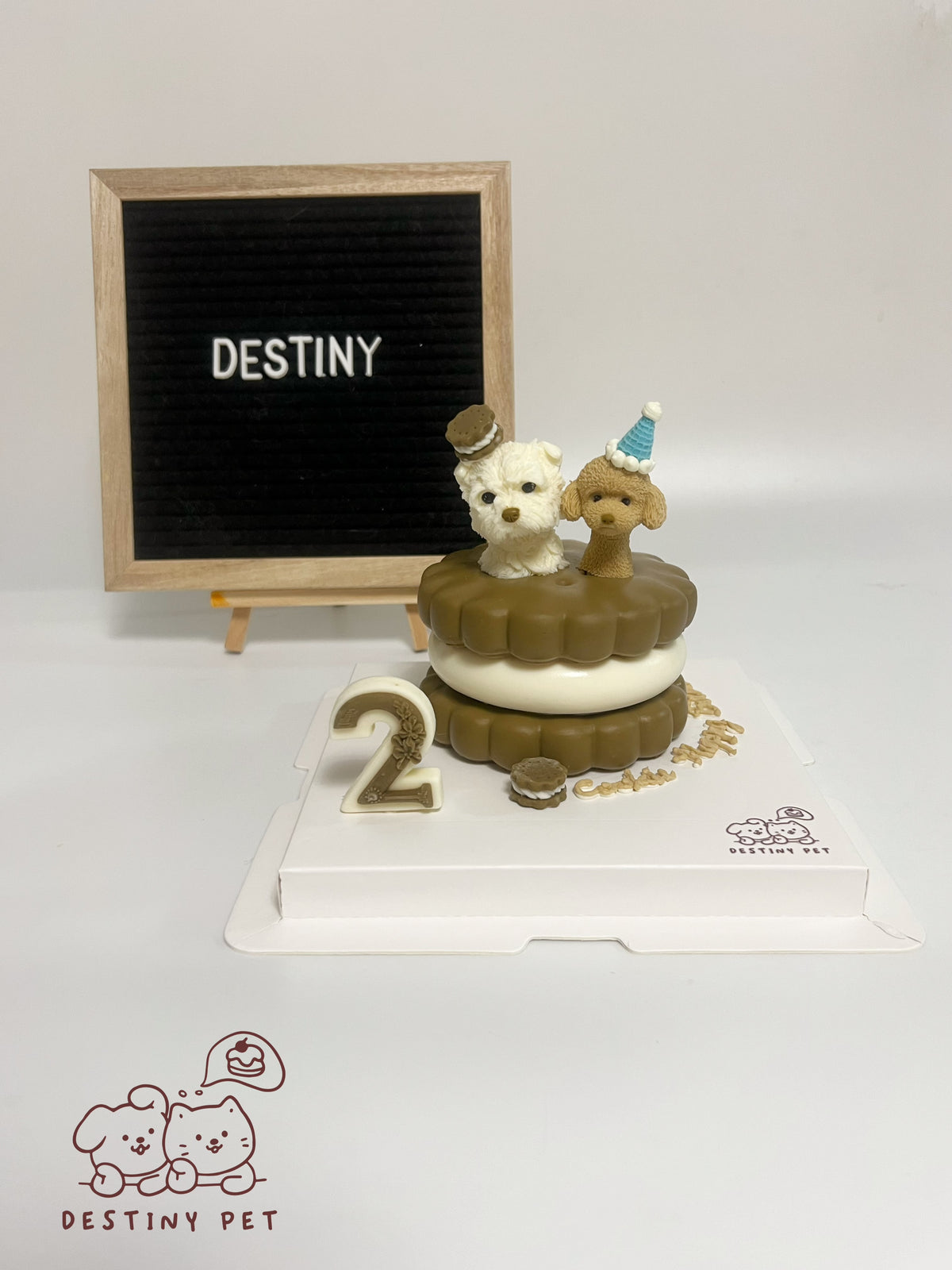 Emoji Cookie Pet Cake，Pet Birthday Cake, Pet Cake，Dog&Cat Birthday Cake