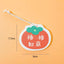 Persimmon cellulose pulp dish scrubber on a white background