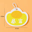 Gold Ingot cellulose pulp dish scrubber on a white background