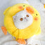 Duck plush pet recovery collar detail photo