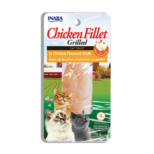 INABA Inaba CAT GRILLED FILLETS (Chicken in Chicken Broth) 6 Pack (6 Fillets) official product image