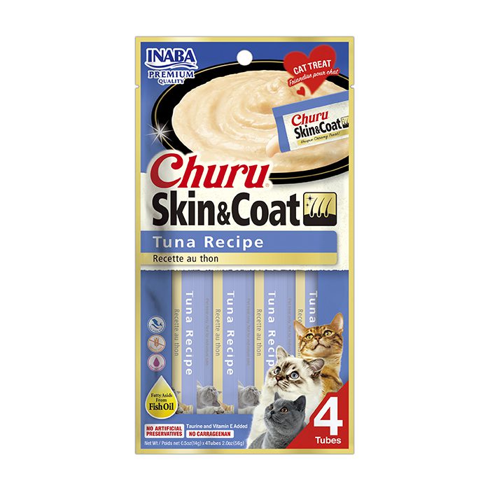 INABA Churu Skin & Coat Tuna Recipe Pack 6 official product image