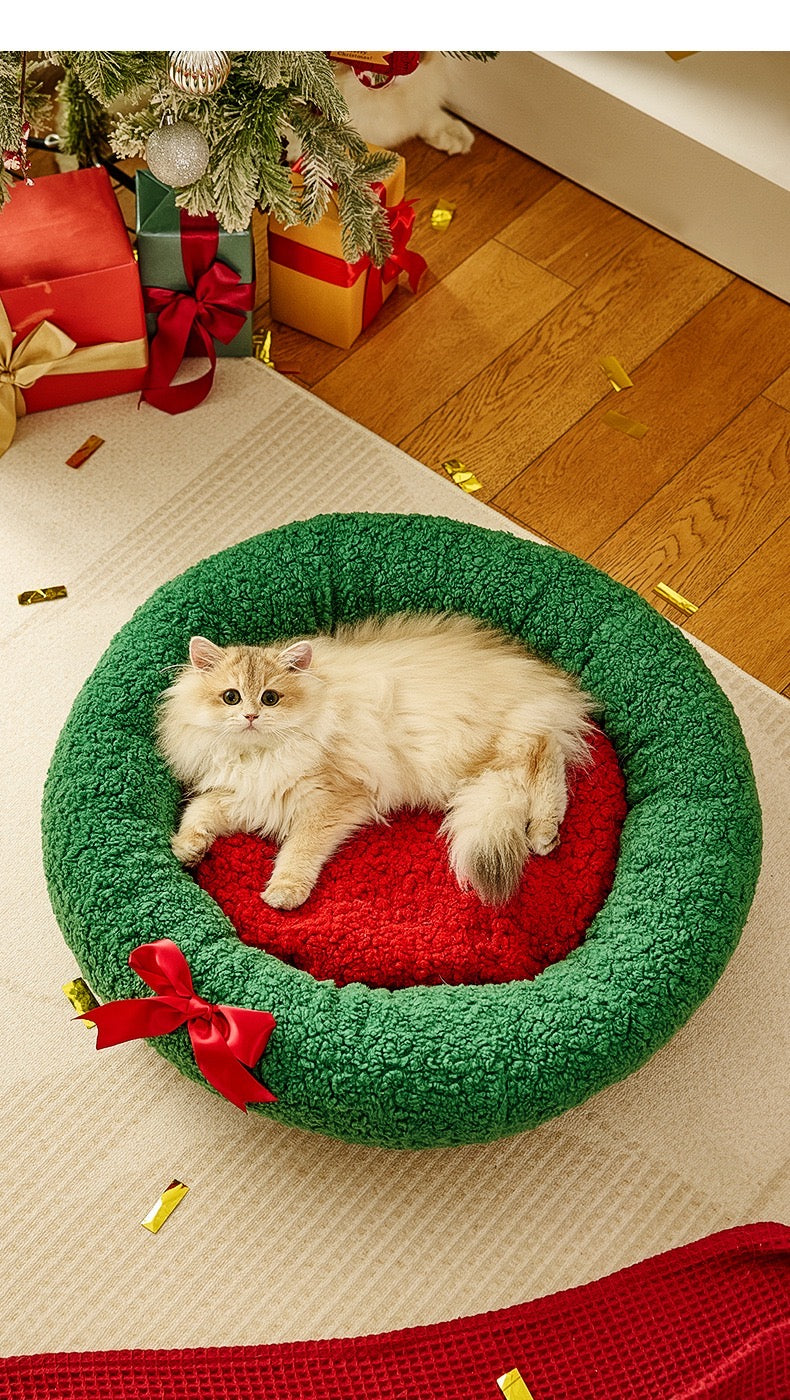 Christmas Pet Nest, Warm Winter Bed for Pets