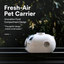 AIWO capsule pet carrier hidden food compartment [Gallery: Detail]