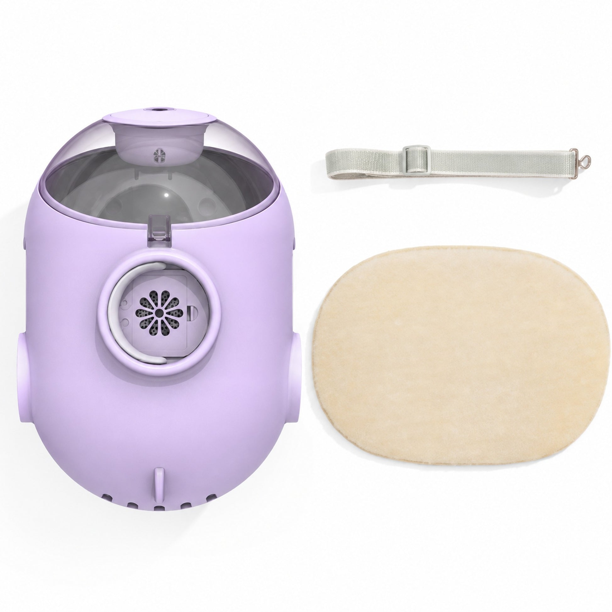 Aiwo lavender purple capsule pet carrier clean SKU image [Gallery: Purple]