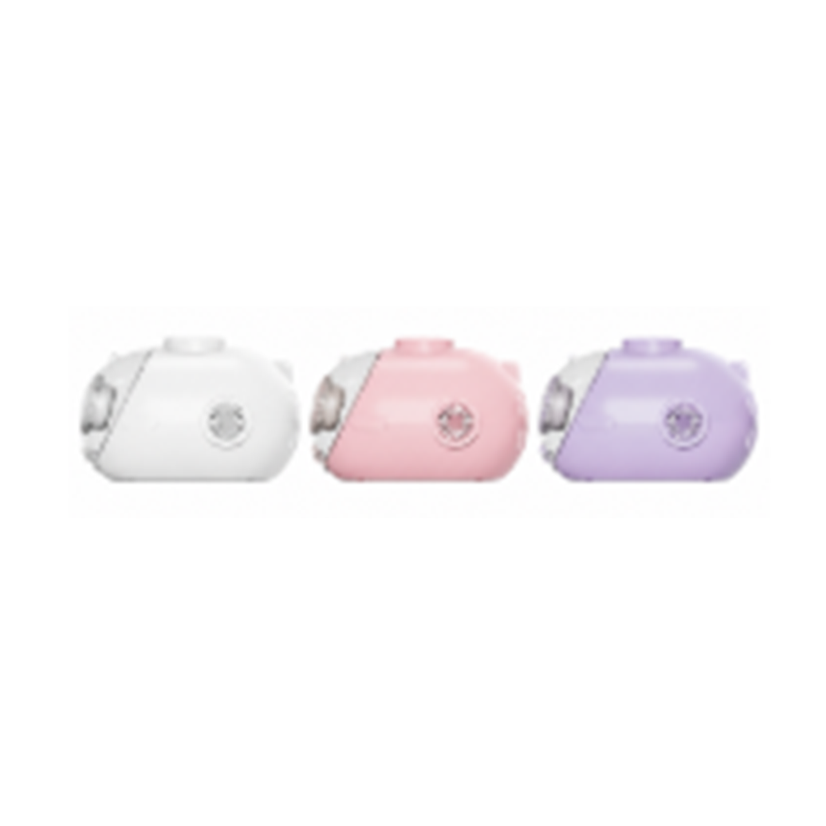 AIWO capsule pet carriers in white, pink and purple side-by-side on a white background [Gallery: Shared]