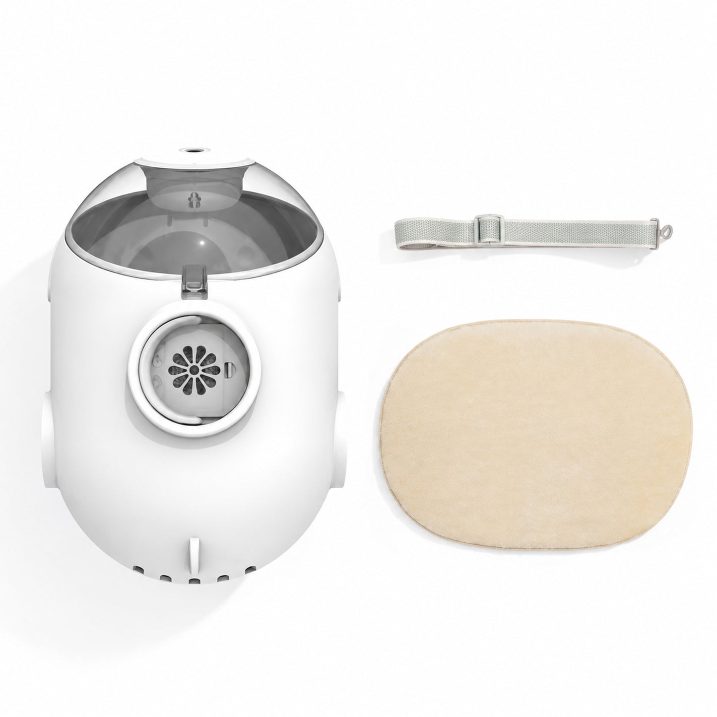 Aiwo white capsule pet carrier clean SKU image [Gallery: White]