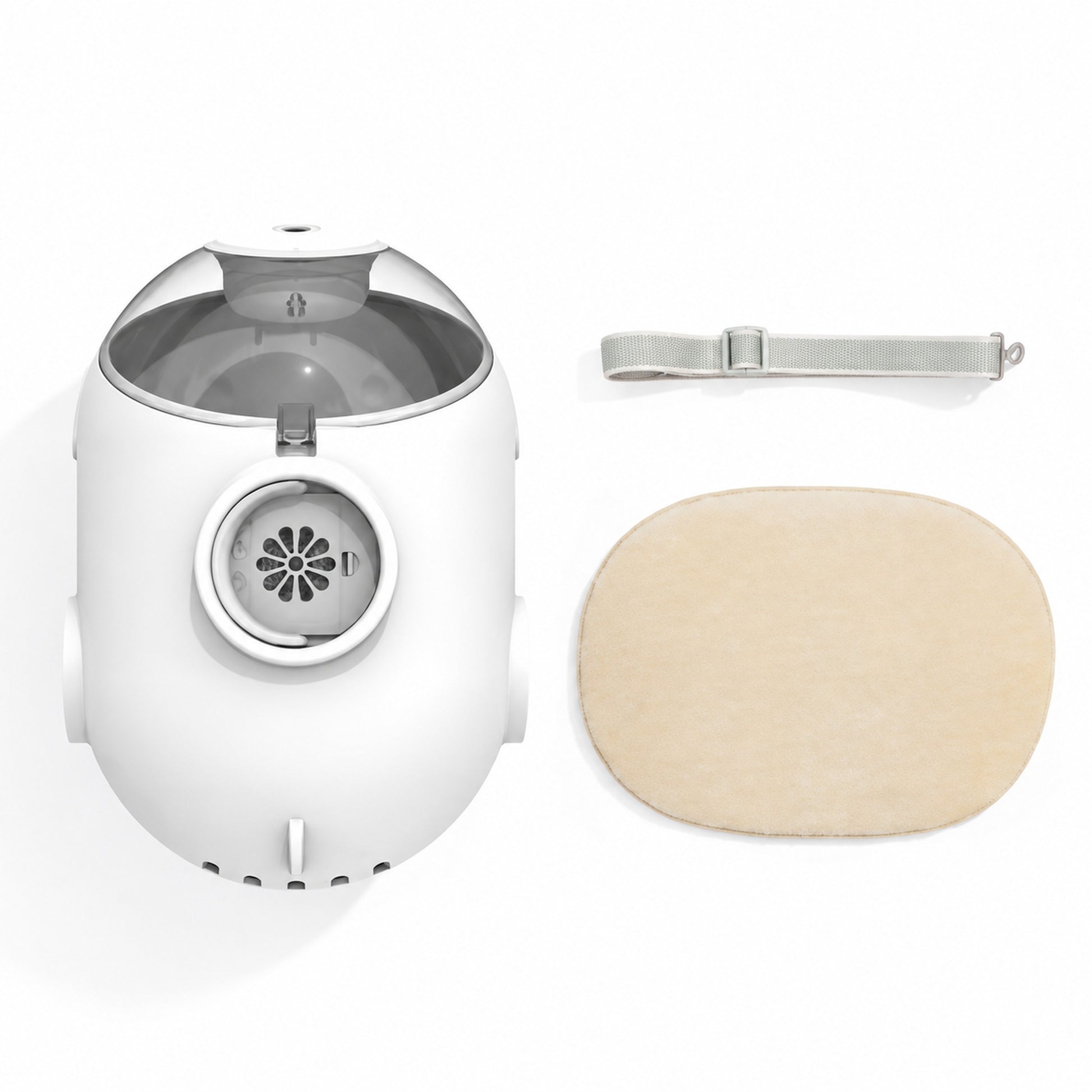 Aiwo white capsule pet carrier clean SKU image [Gallery: White]