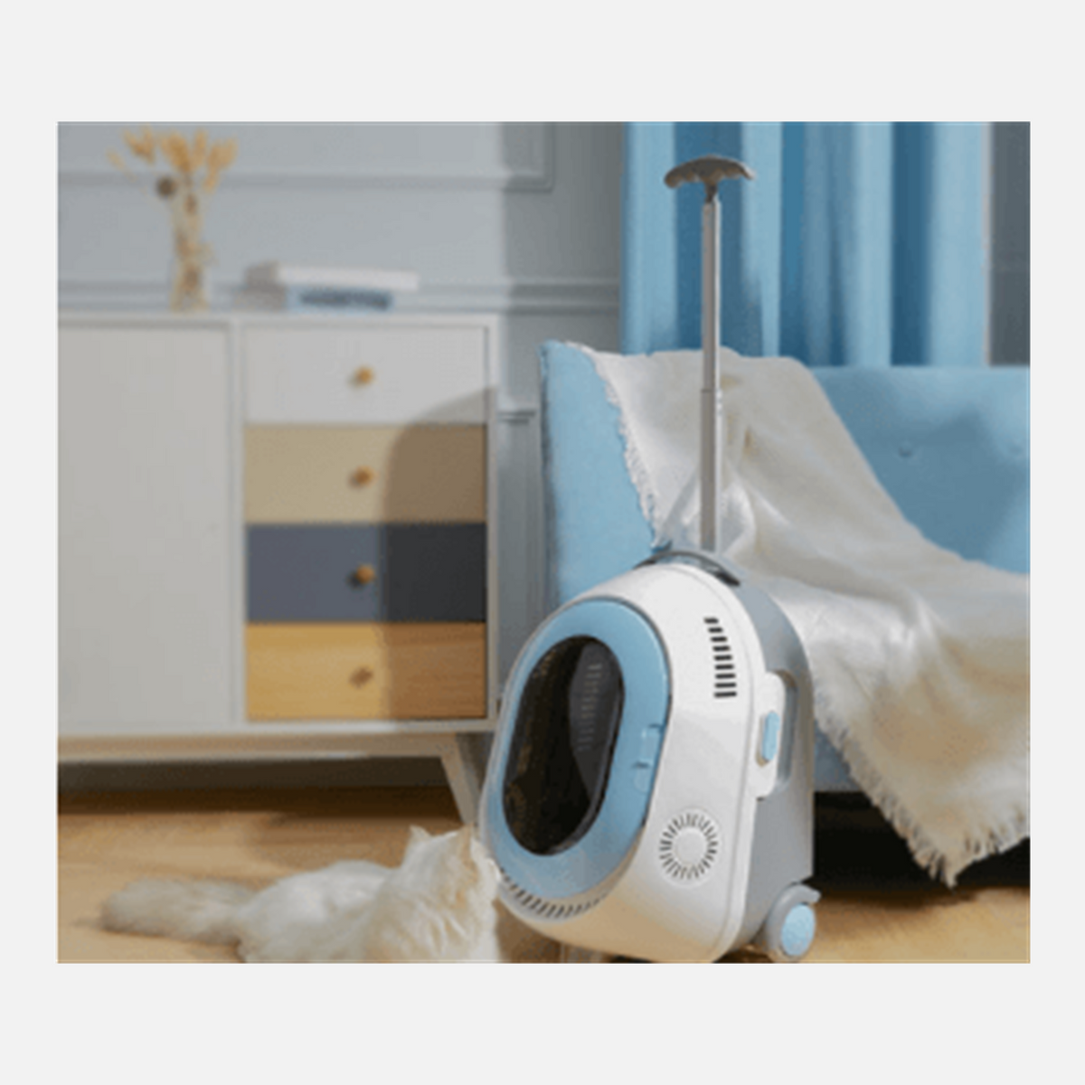 AIWO multi-function pet travel carrier blue color reference [Gallery: Detail]