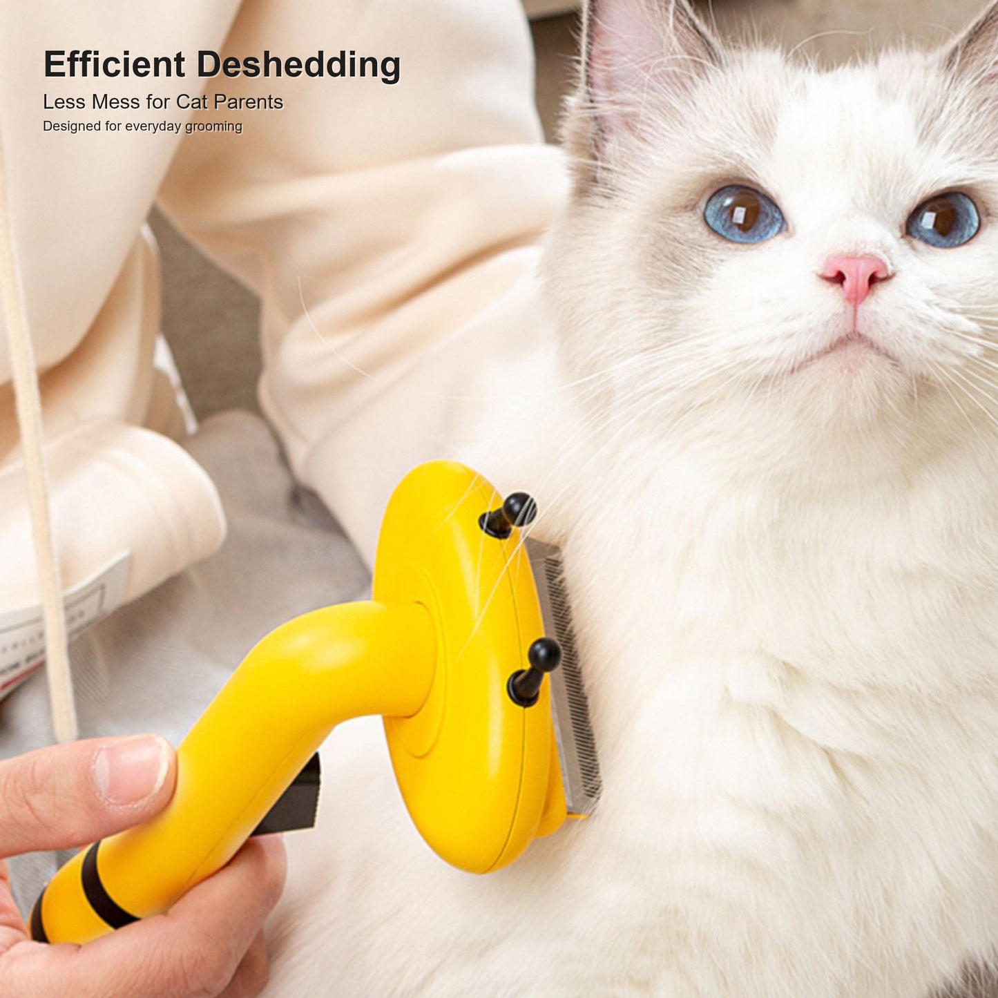 Aiwo bee-shaped deshedding brush for cats and dogs