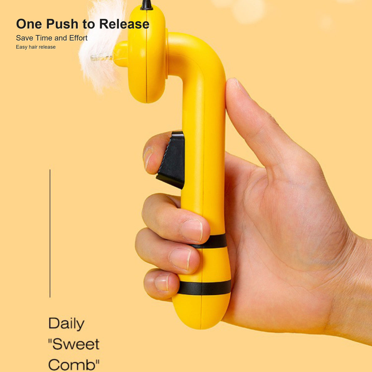 Aiwo bee-shaped deshedding brush for cats and dogs