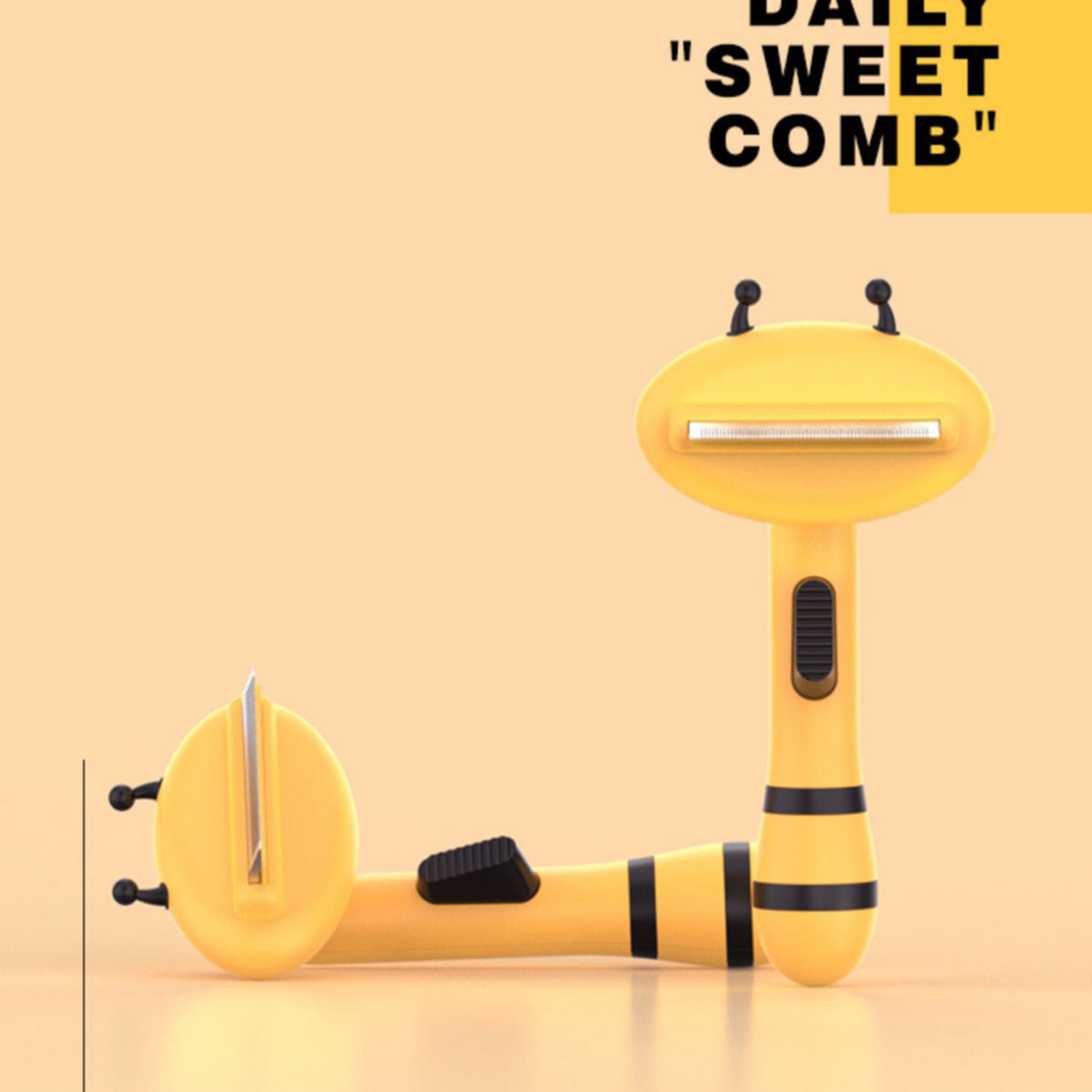 Aiwo bee-shaped deshedding brush for cats and dogs