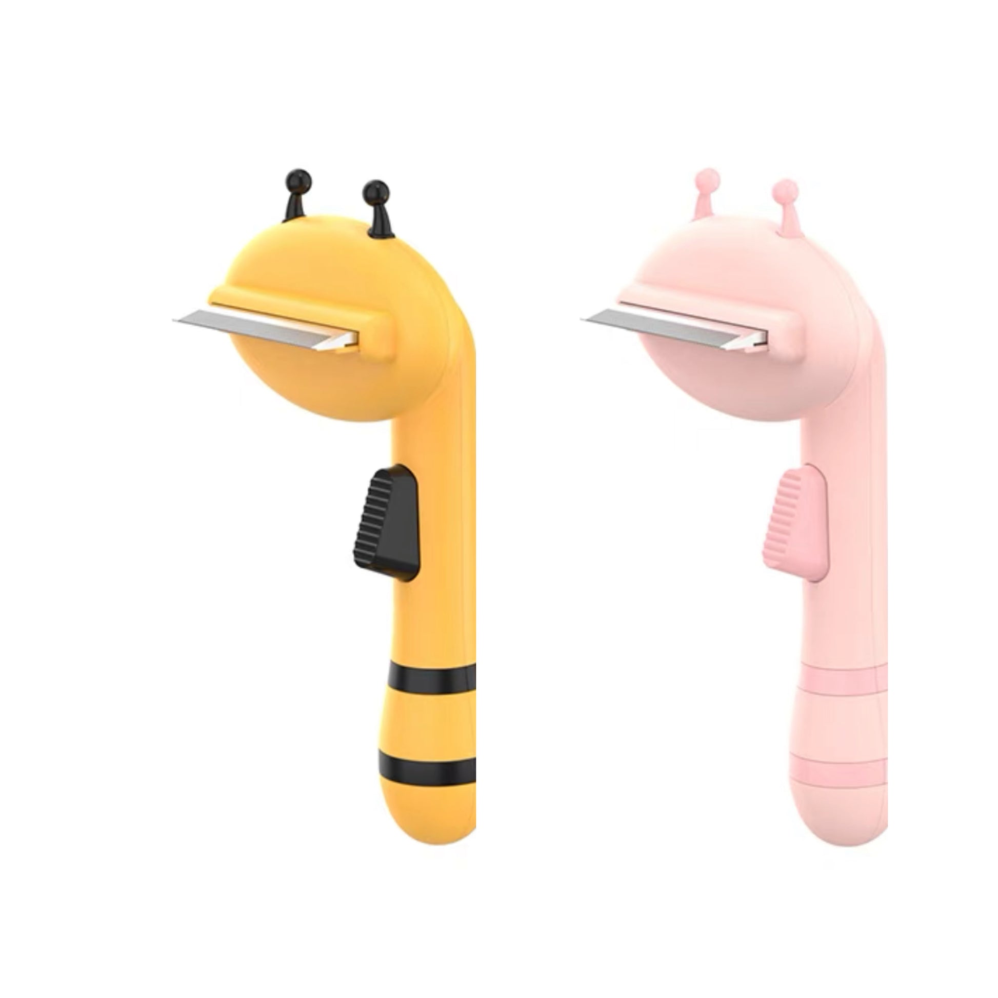 Aiwo bee-shaped deshedding brush for cats and dogs - yellow and pink