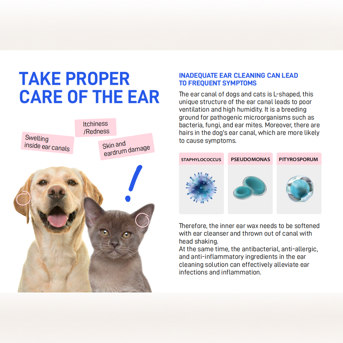 CATURE - Purelab Cat and Dog Ear Cleanser 120ml | source media 32960137461922 | content-safe square revision | TEXT_LAYOUT_REBUILD | textLayer=source-pixel-preserved | backgroundMode=locked-center-outpaint | 20260920-v1