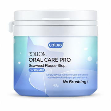 Cature Rollon Oral Care Pro Seaweed Plaque-Stop for Dogs & Cats (40 g) | SKU main image | pure white background | complete square | 20260920-v1