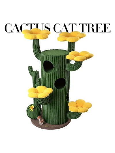 HONEYPOTCAT Luxe Cactus Bloom Cat Tree - 162cm
