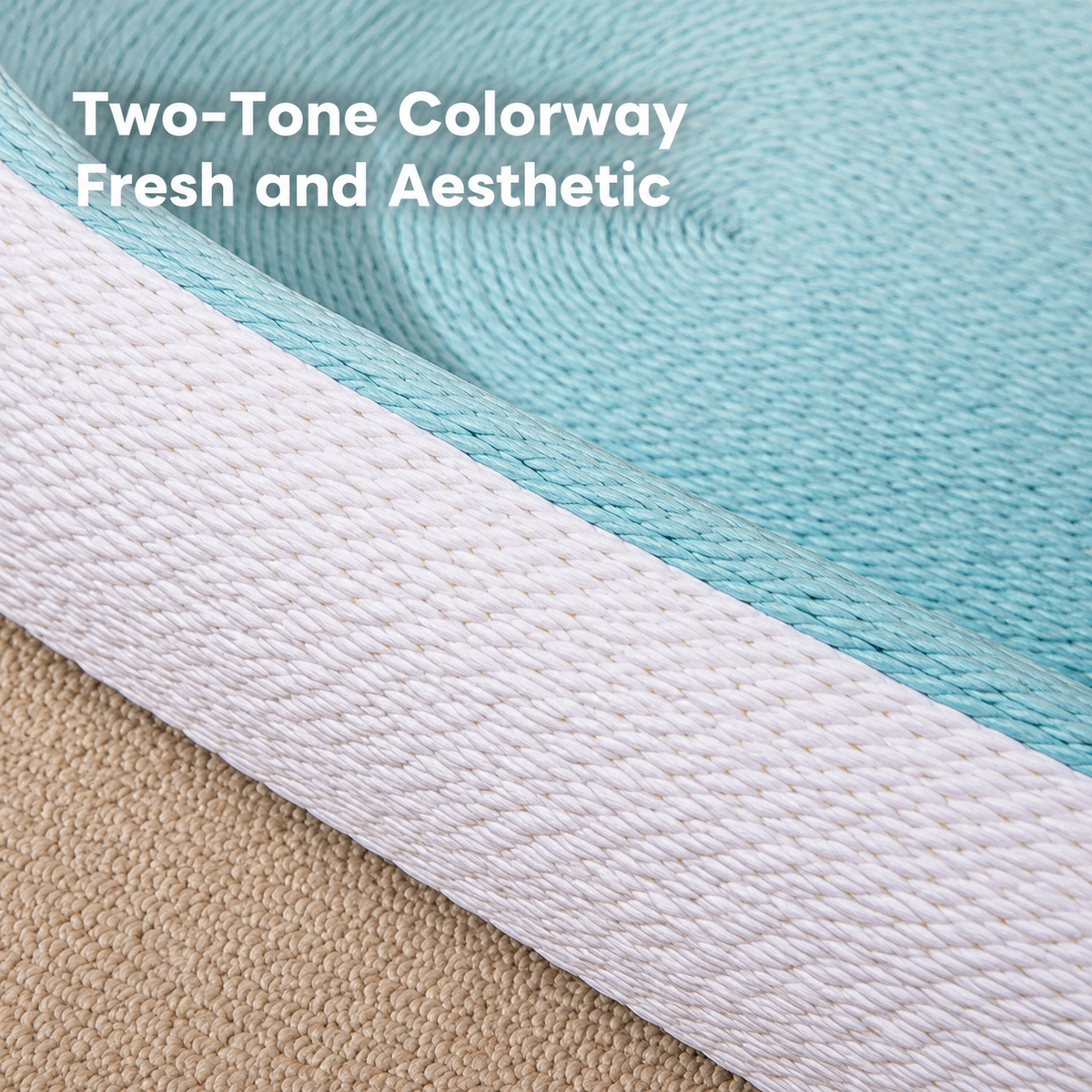 3-in-1 cat scratcher two-tone colorway weave detail
