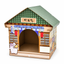 Deku Large A-Frame cardboard cat house, white background