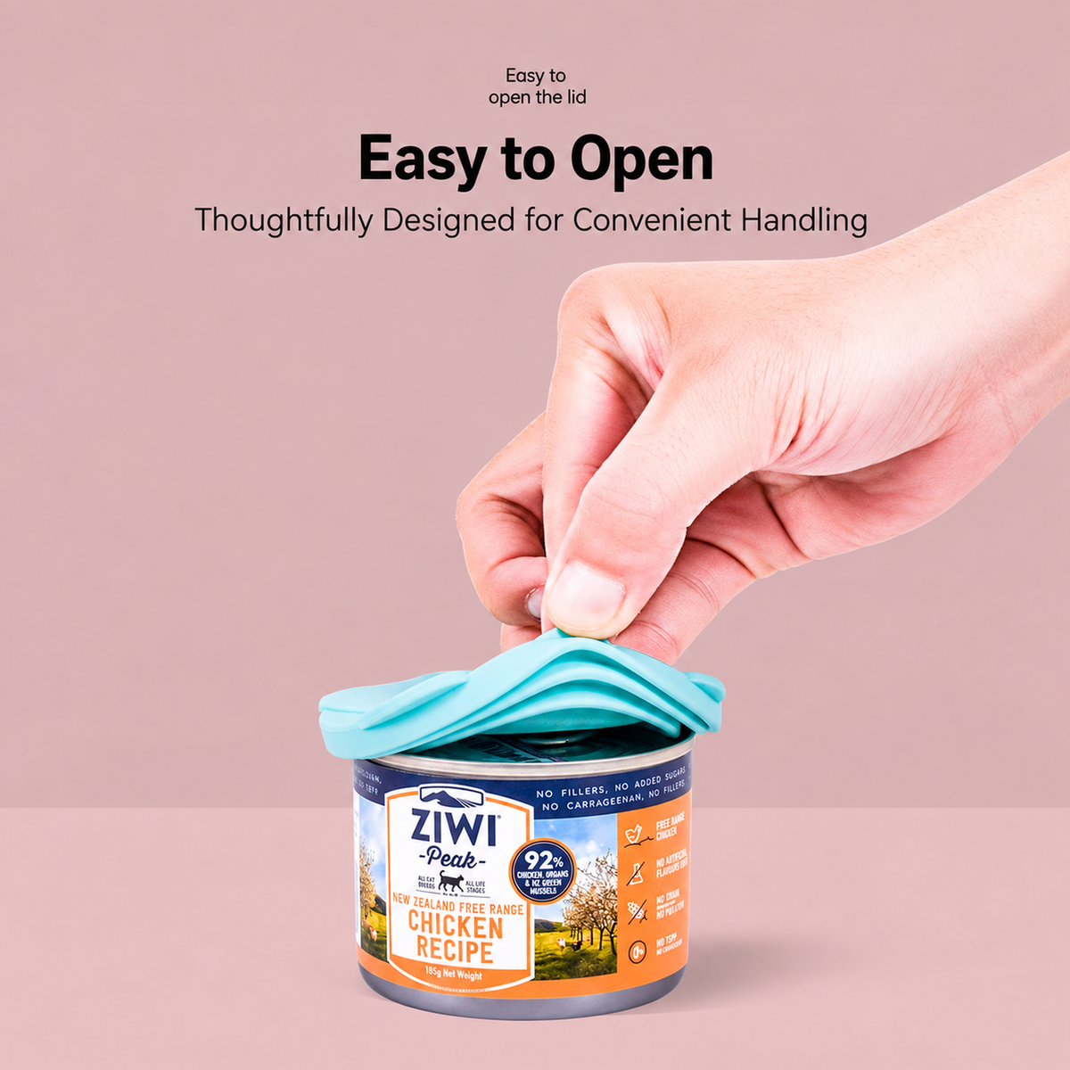 Soft silicone cat food can lid detail image 04: colour and set options