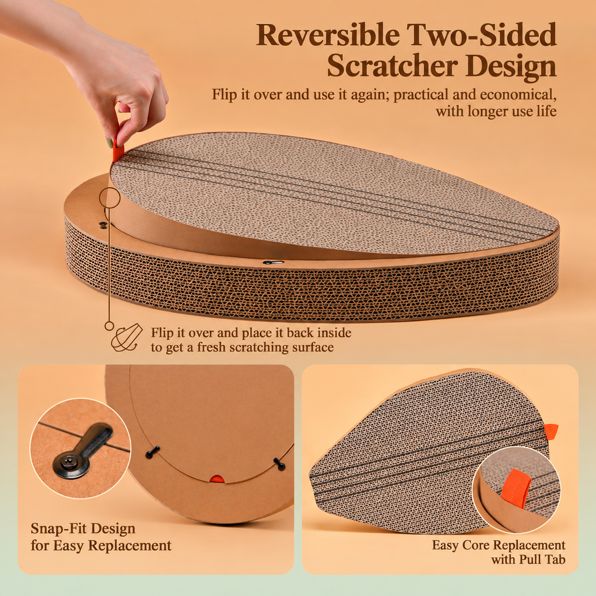 YISHIWU Pipa Musical Cat Scratcher translated detail image 04 | English square graphic