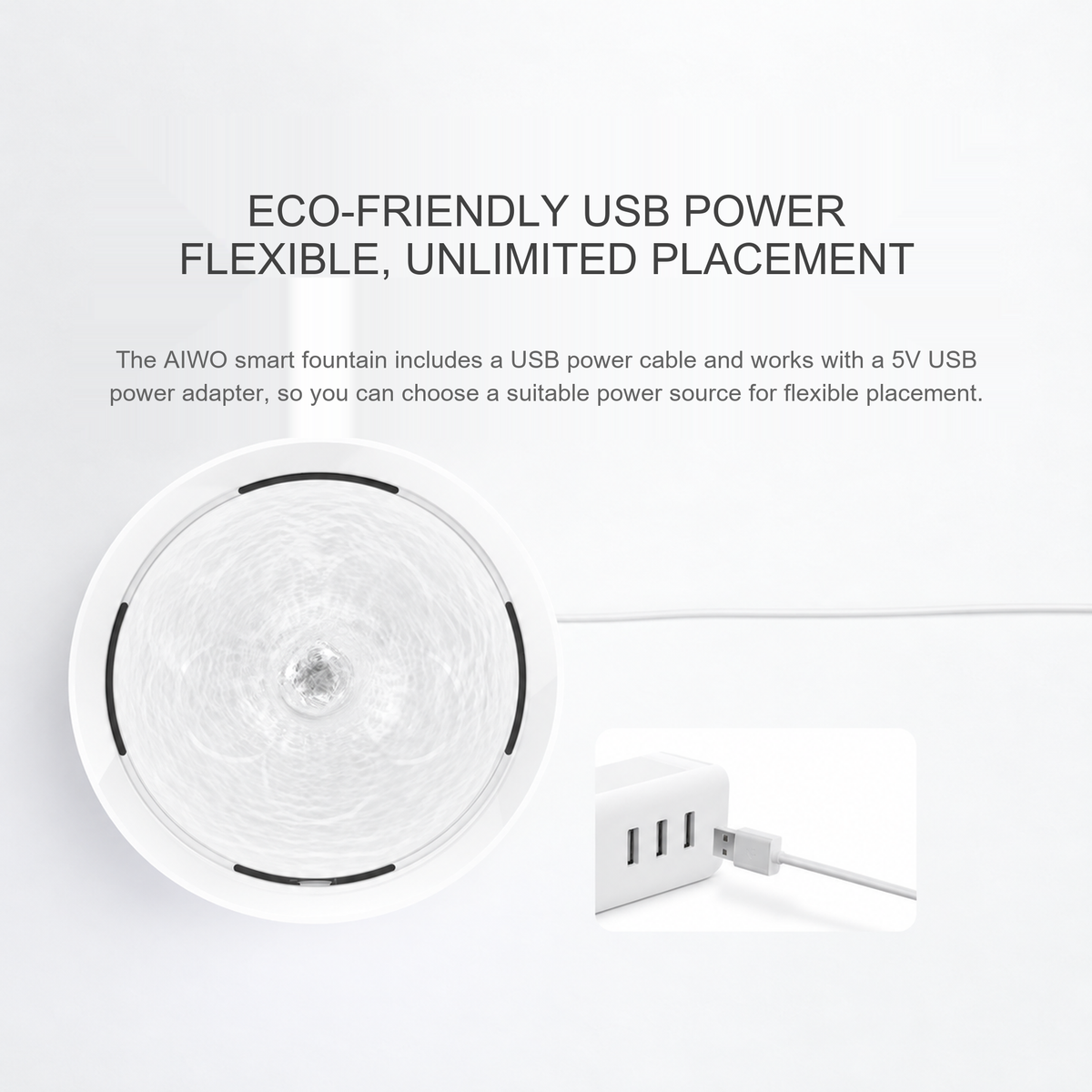 English translated detail module | Module 10 | AIWO Five-Leaf Smart Pet Water Fountain