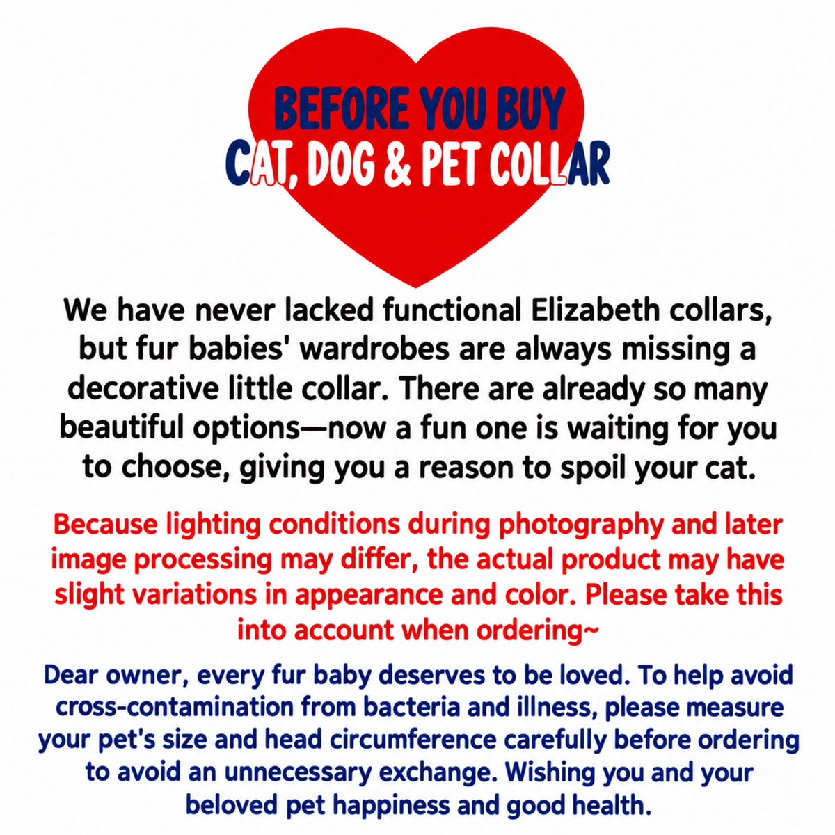 Bigger Fish heart cat Elizabeth collar - English translated detail module 08 shopping notes