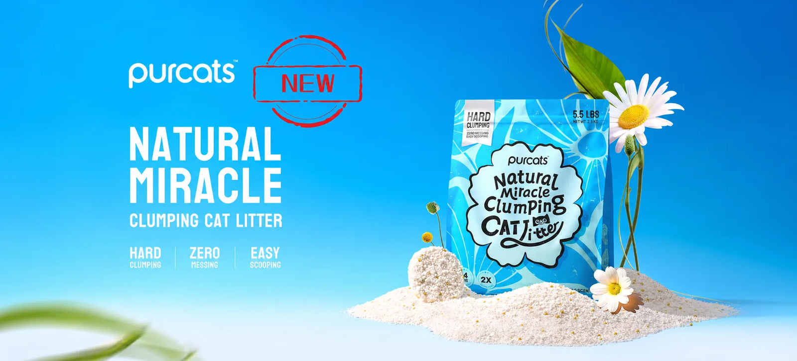 Purcats Natural Miracle clumping cat litter from Destiny Pet