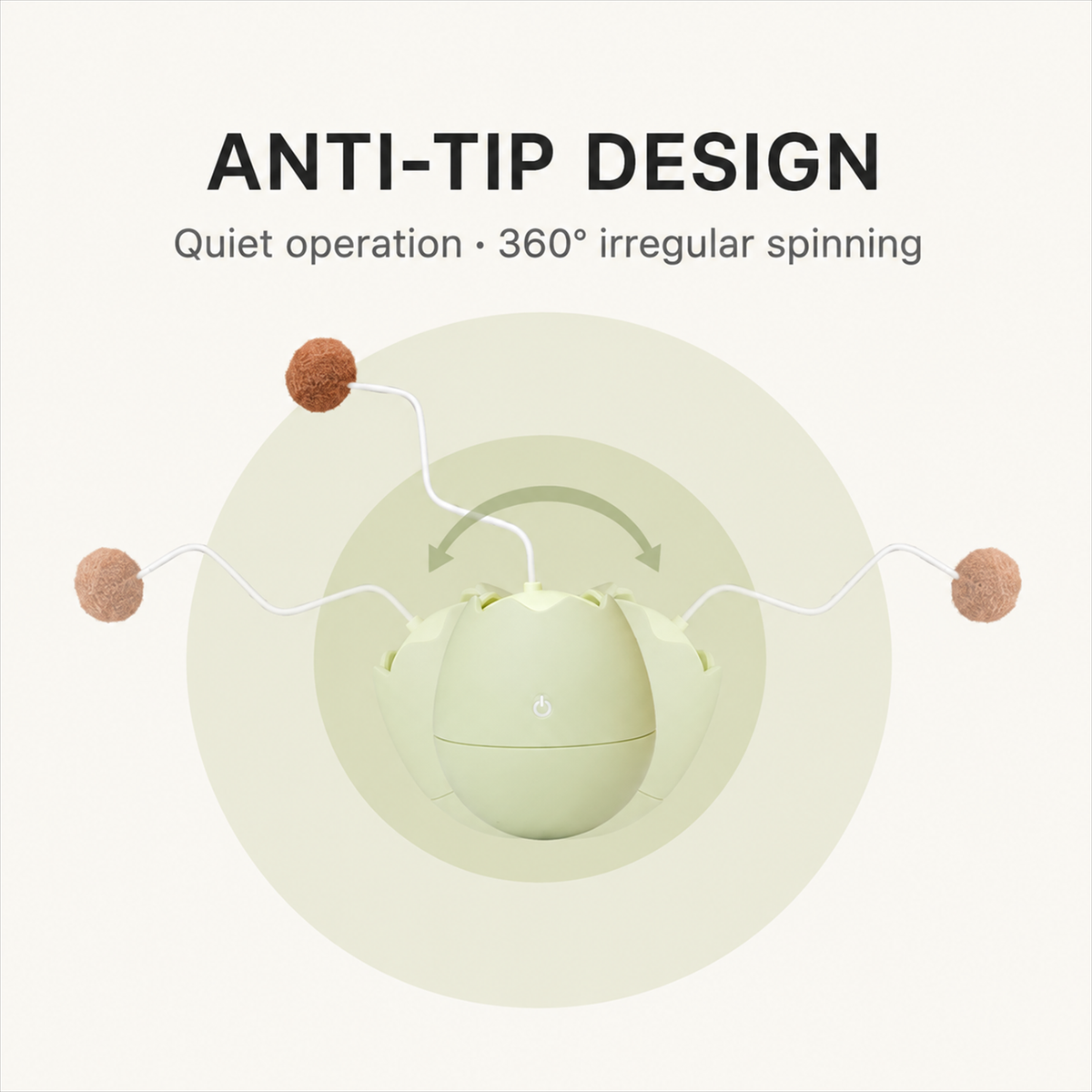Egg-Shell Automatic Cat Toy - English detail module 2
