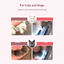 Pakeway LED pet nail clipper cat and dog use comparison