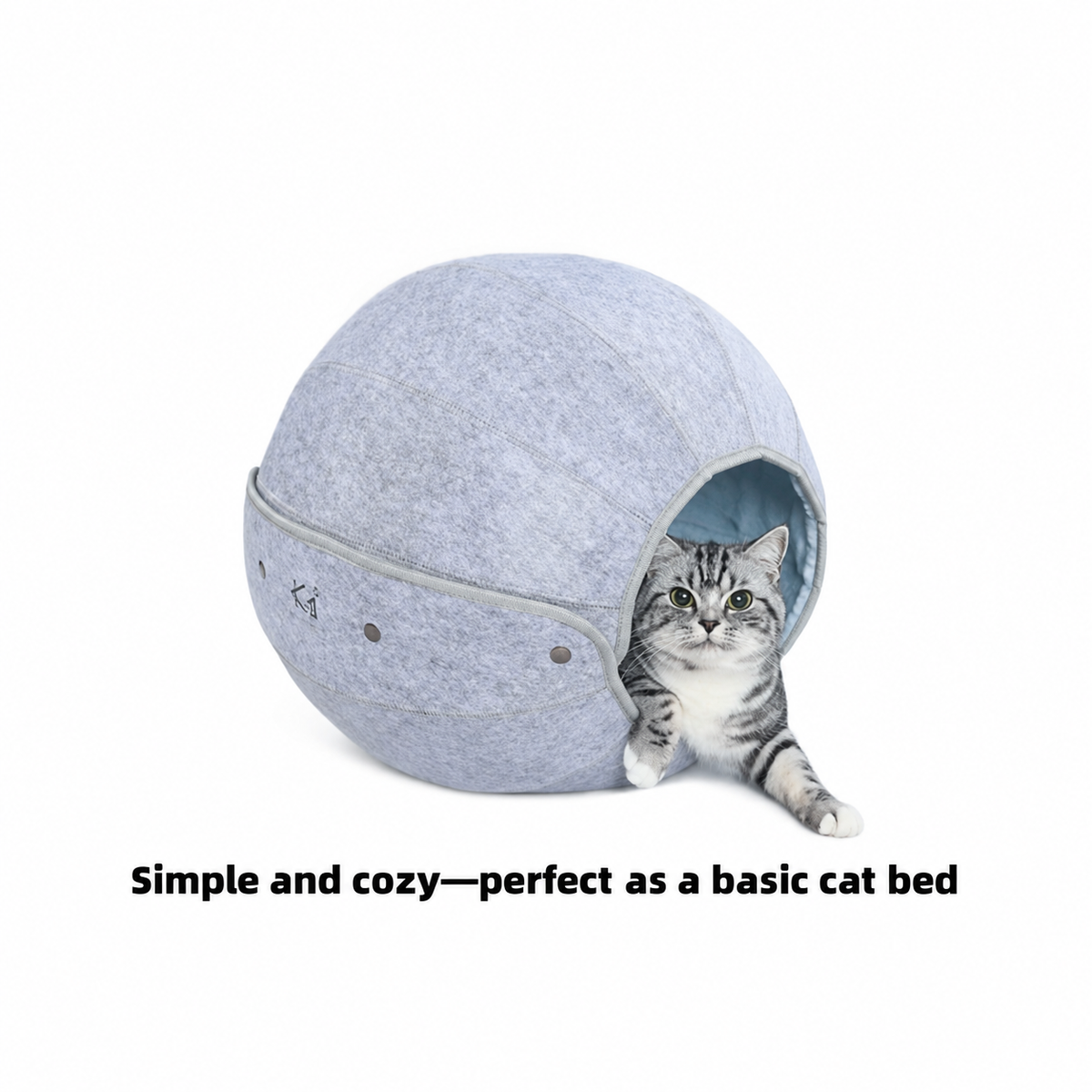 K.1 D.Ball Cat Bed simple cozy bed, English square revision [Gallery: Detail][Revision of source 07]