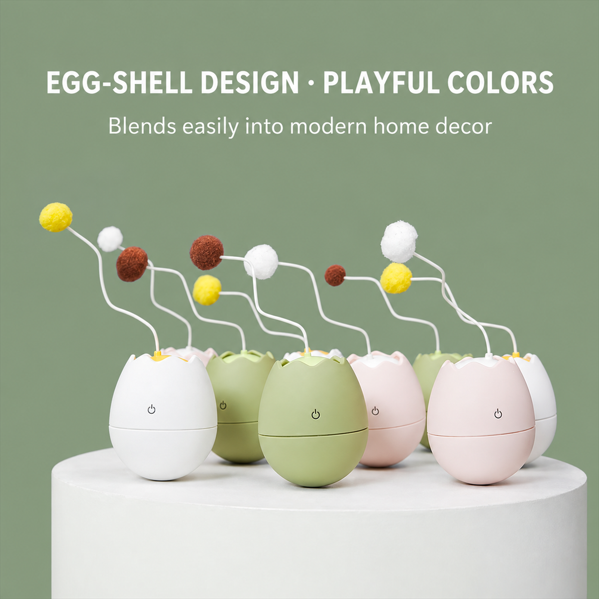 Egg-Shell Automatic Cat Toy - English detail module 7