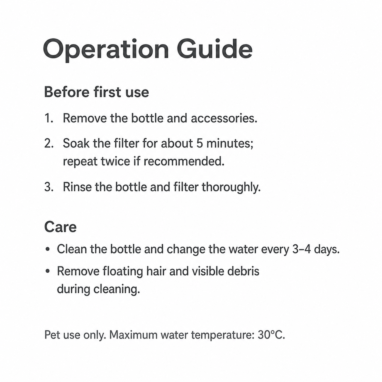 Aiwo pet travel water bottle operation and cleaning guide [Gallery: Shared]