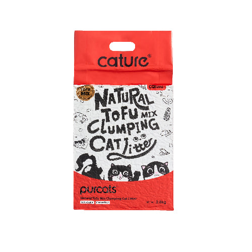 CATURE Natural Tofu Mix Clumping Tofu+Zeolite 5.6 KG (2BAGS) product image 15