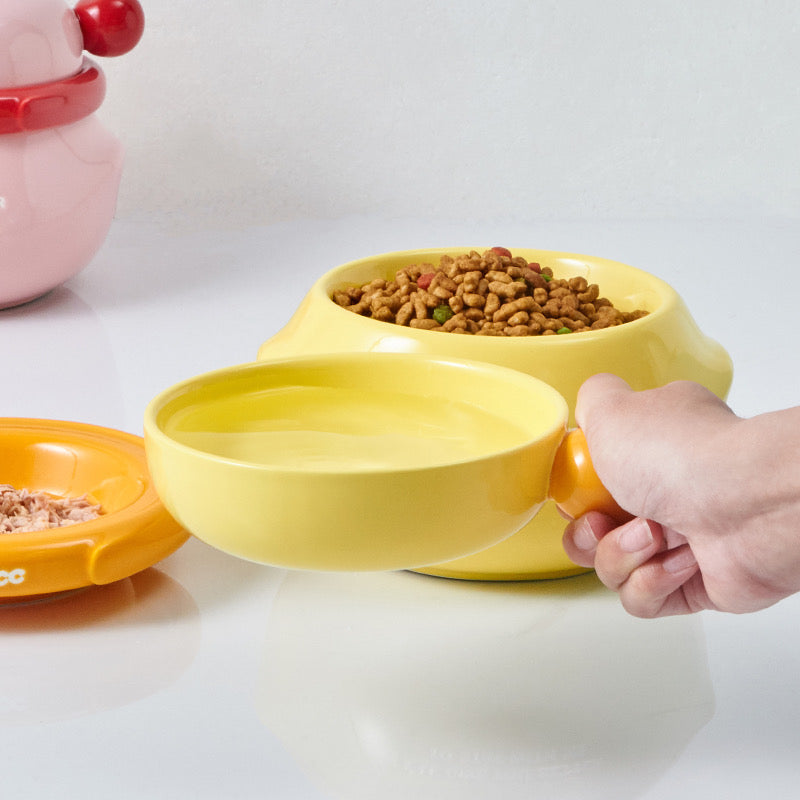 3-in-1 Ceramic Pet Bowl Set