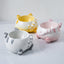 Curvy Cat Butt Ceramic Pet Bowl