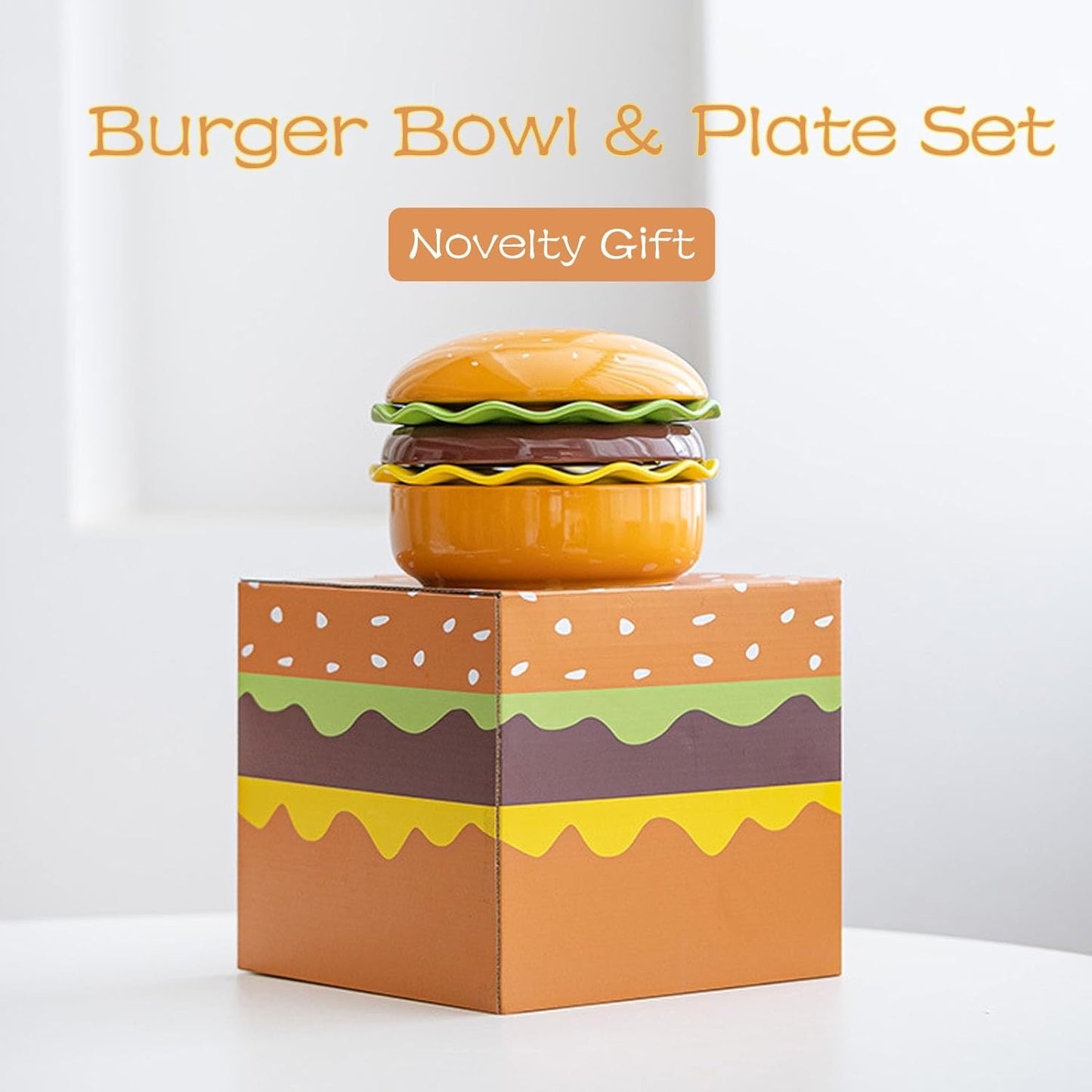 Burger Ceramic Pet Bowl Series