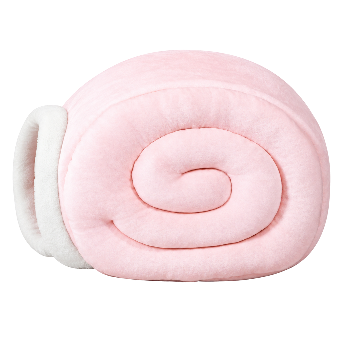 Furrytail Little Snail Cat & Dog Bed pink variant clean SKU image on white background