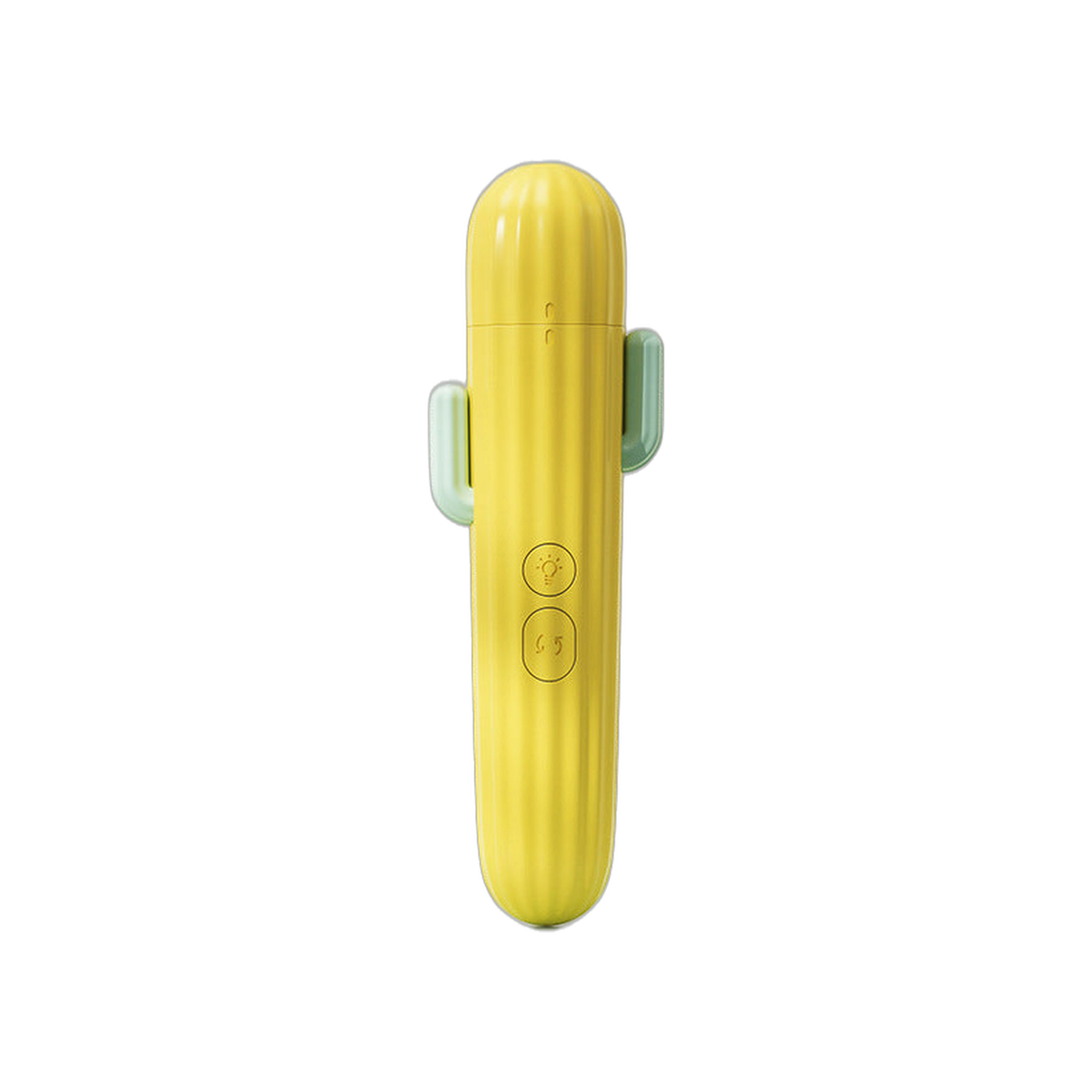 Cactus LED pet nail grinder in yellow on a white background