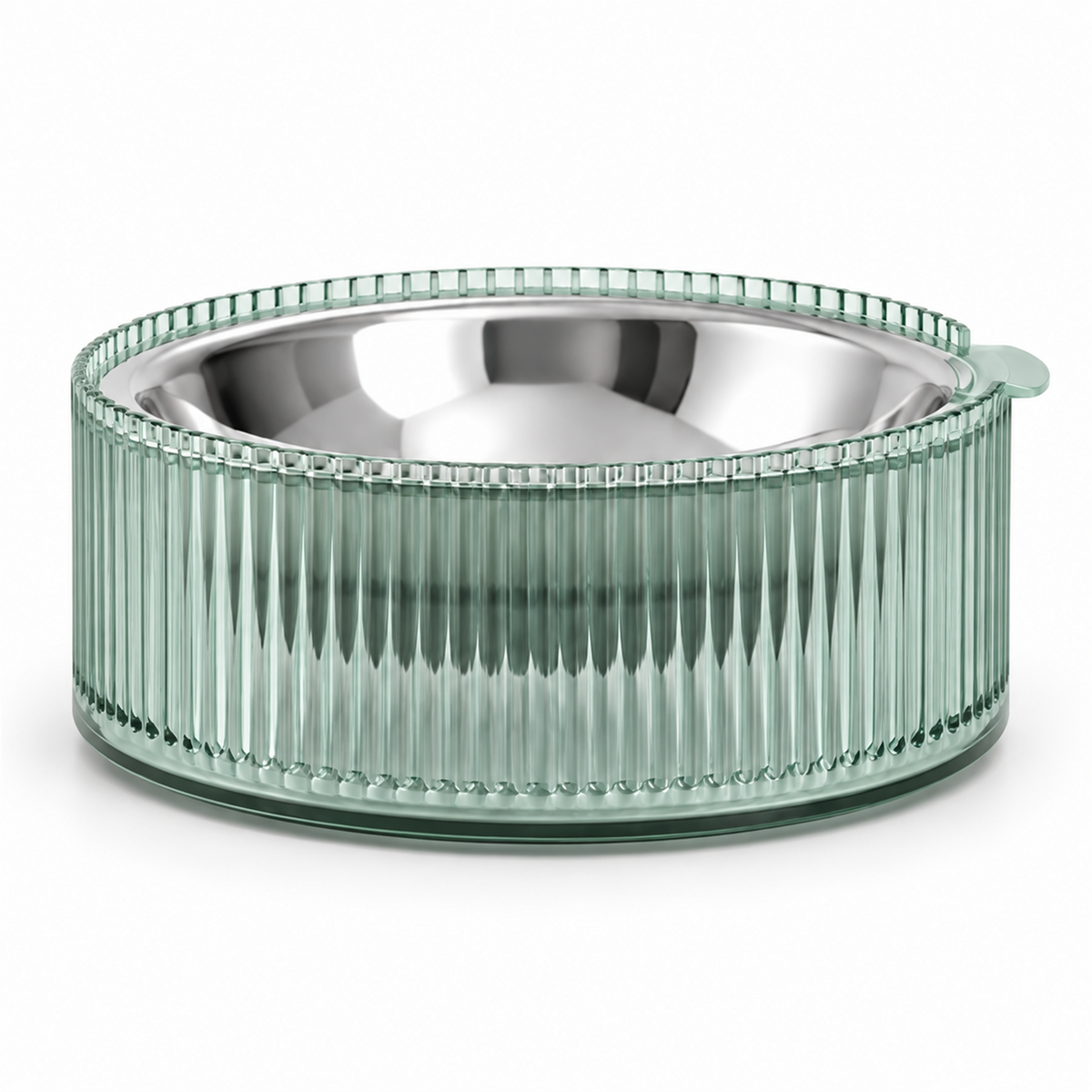 FURRYTAIL BOBO Cat Bowl | Green SKU FT19030BBG | Pure white background | Square
