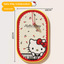 Hello Kitty sisal cat scratching mat with red trim, hanging ball, and 40 x 65 cm size guide [Revision: English]