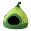 White background forest green elf felt cat cave for cats