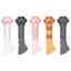 Corrected five-colour paw-shaped manual pet food can opener on a white background