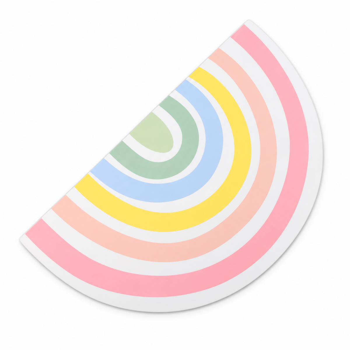 Miaoho Waterproof Rainbow Pet Food Mat | clean white SKU hero | FULL_FRAME_OUTPAINT | collection batch1