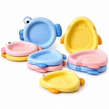Colorful Ceramic Fish-Shaped Pet Plates | clean white SKU hero | FULL_FRAME_OUTPAINT | collection batch1