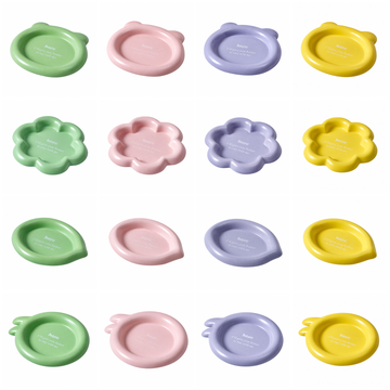 Colorful Ceramic Pet Plates | clean white multi-variant SKU hero | complete variant set | DETERMINISTIC_COMPOSITE