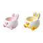Curvy Bunny Butt Ceramic Pet Bowl with Long Ears | clean white multi-variant SKU hero | complete variant set | DETERMINISTIC_COMPOSITE